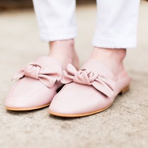 BP Dusty Pink Maddy Bow Mules